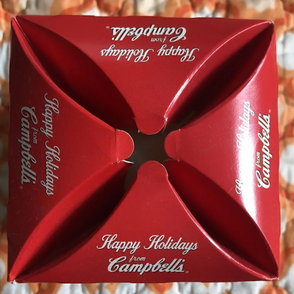 1998 Campbell’s Ornament NIB Features Classic recipes collectible brochure retro